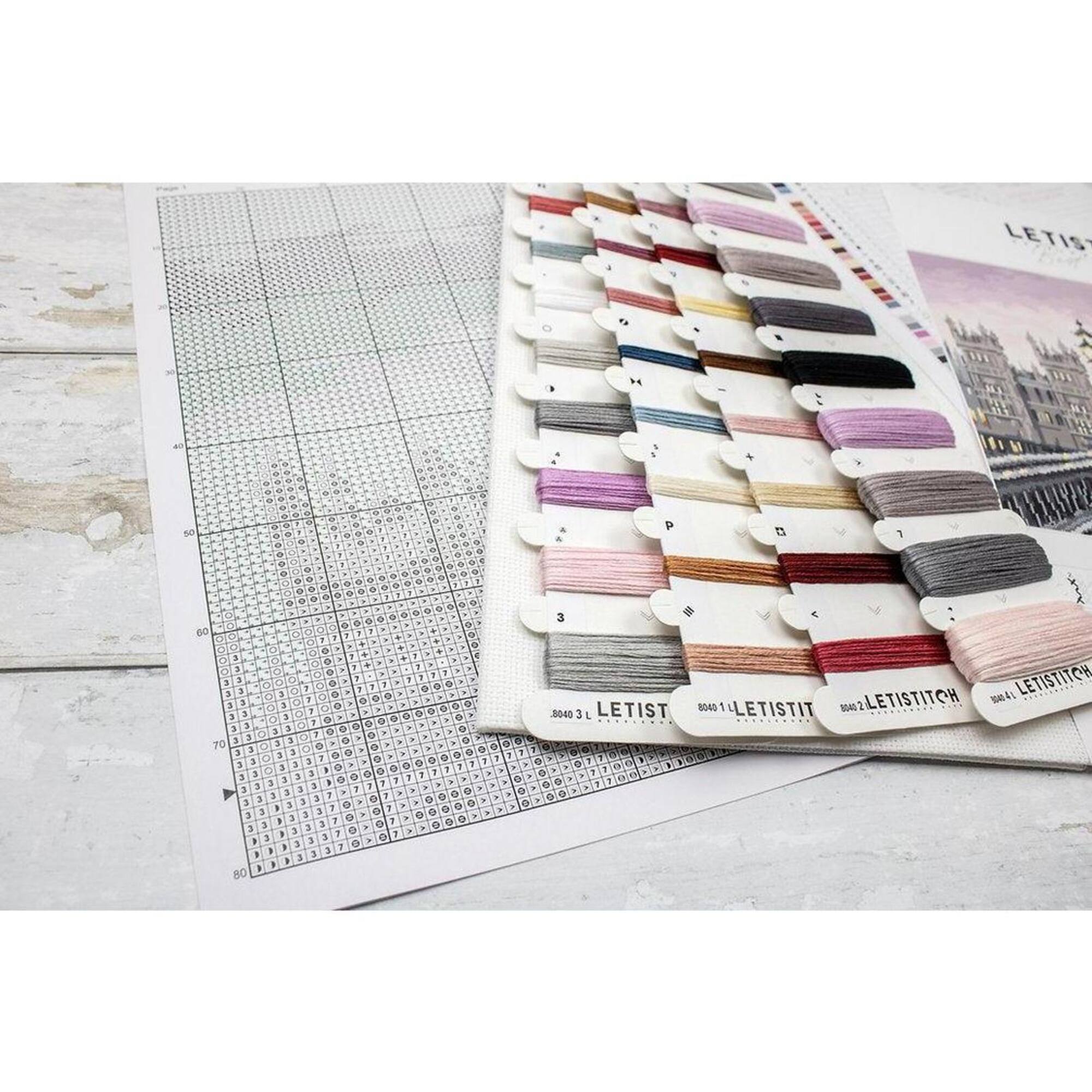 LetiStitch Westminster Bridge Counted Cross Stitch Kit